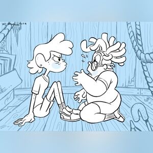 SU Lars & Ronaldo "Cute & Weird — Moment One"  Signed 5 × 7 Art Print